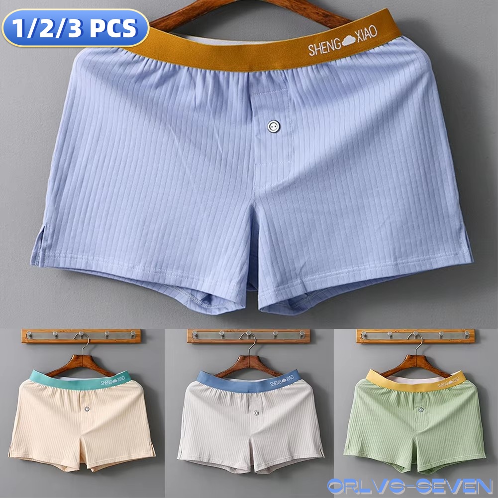 1/2/3 PCS Men's Panties Cotton - مراجعة Trunk Breathable Men وسعره