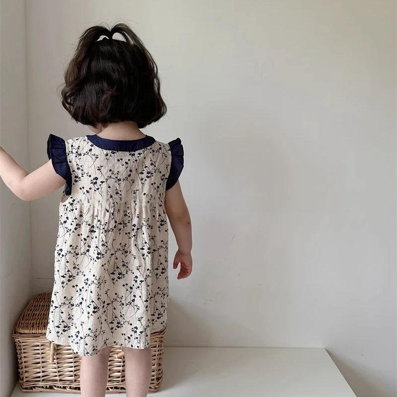 Girls summer floral dress 2024 - مراجعة Undershirt Crew Neck وسعره