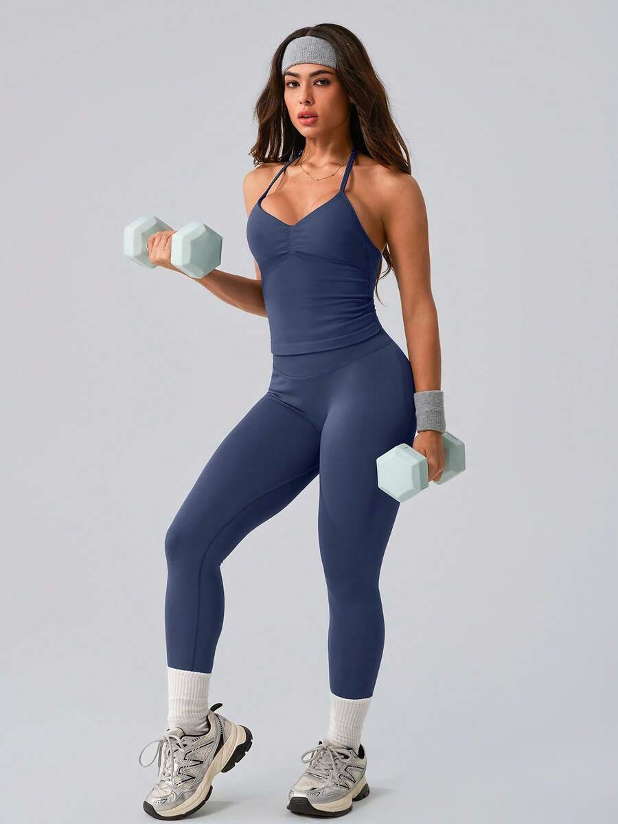 Womens Ribbed Elastic Halter N - مراجعة Tank Top Ribbed وسعره