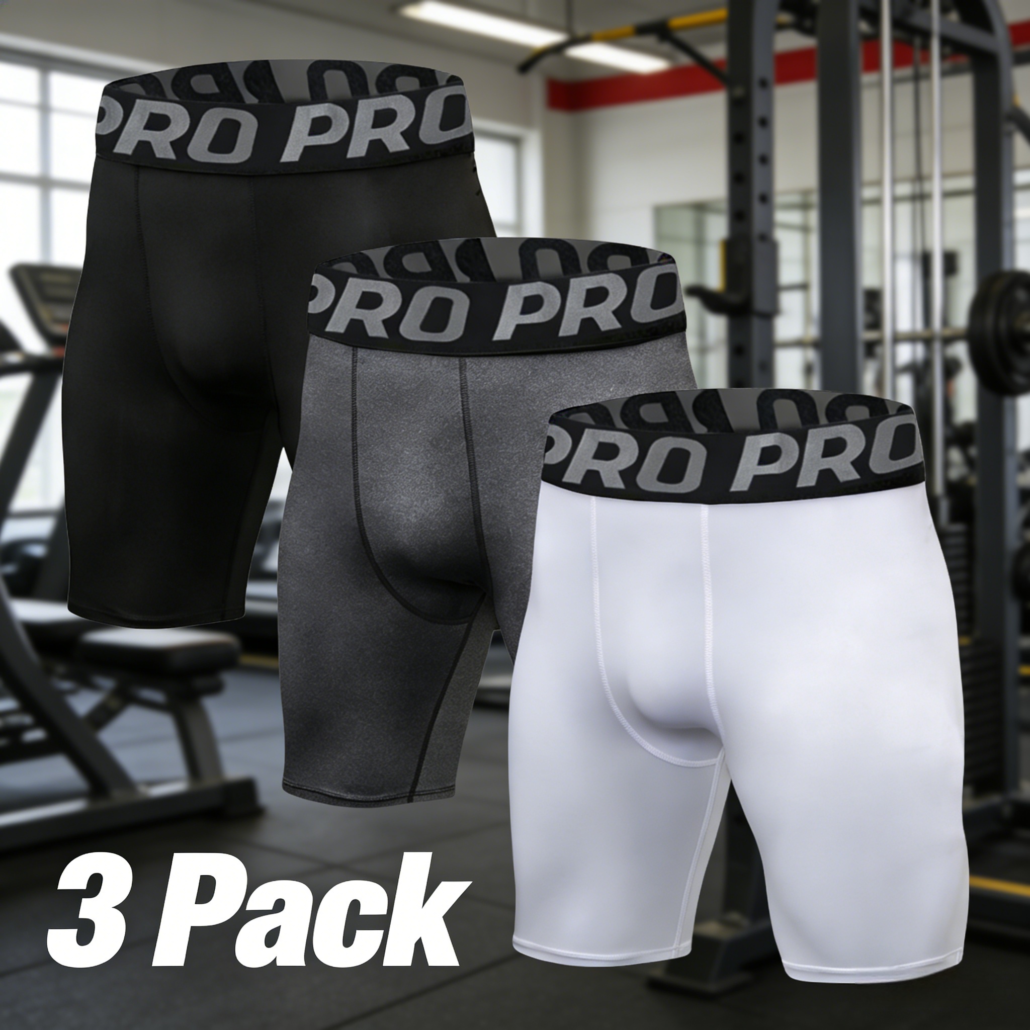 3 Pack Mens Compression Shorts - مراجعة Performance Boxer Sport وسعره