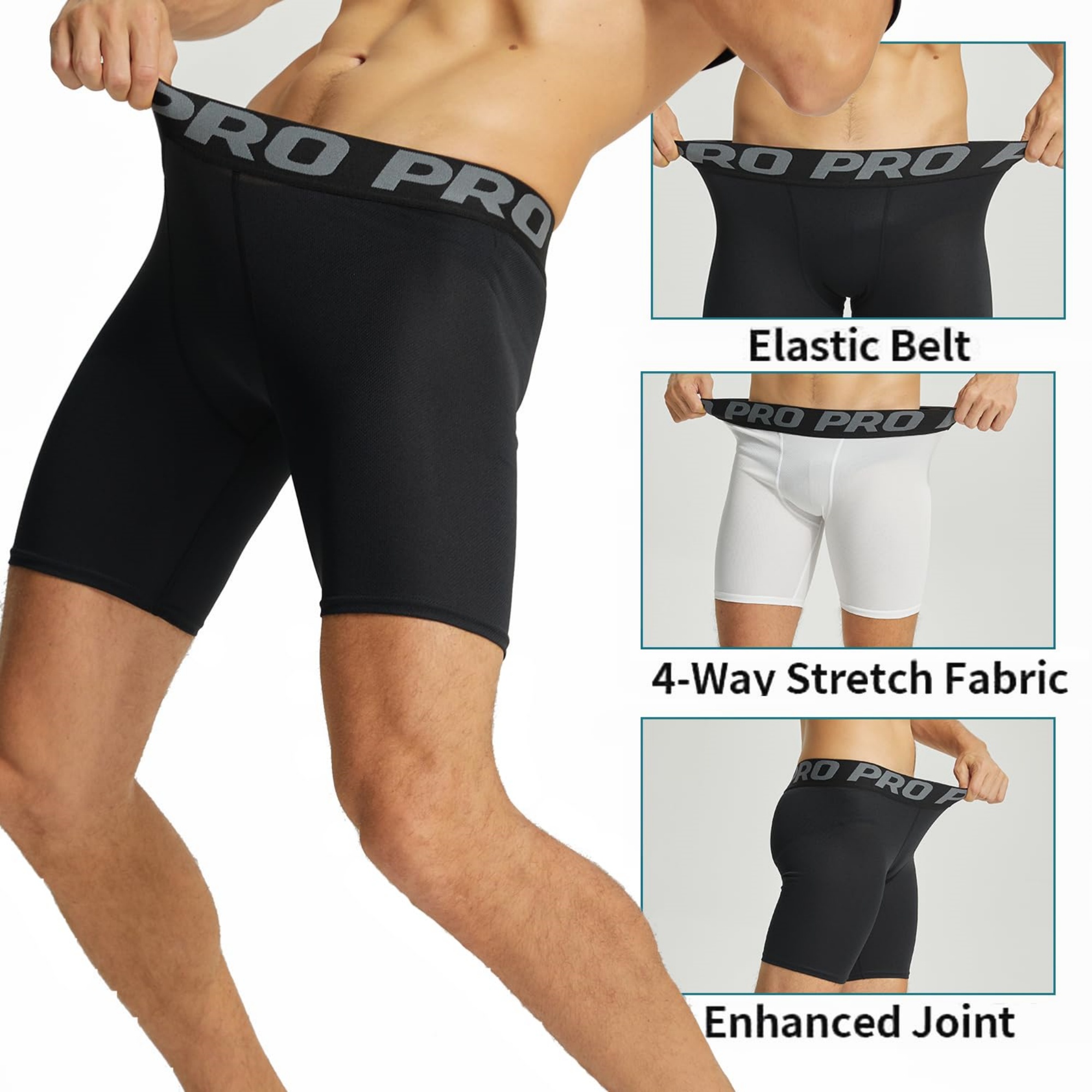 3 Pack Mens Compression Shorts - مراجعة Performance Boxer Sport وسعره