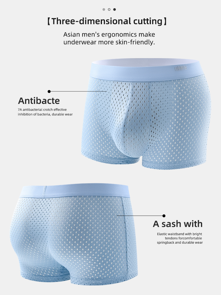 4pcs Men's Boxer Shorts Ice Si - مراجعة Multi Pack Underwear وسعره
