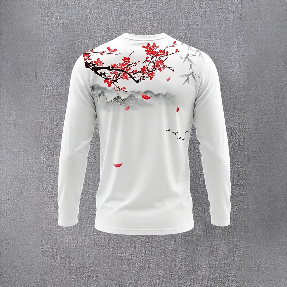 Chinese Style Ink Plum Blossom - مراجعة Base Layer Top وسعره