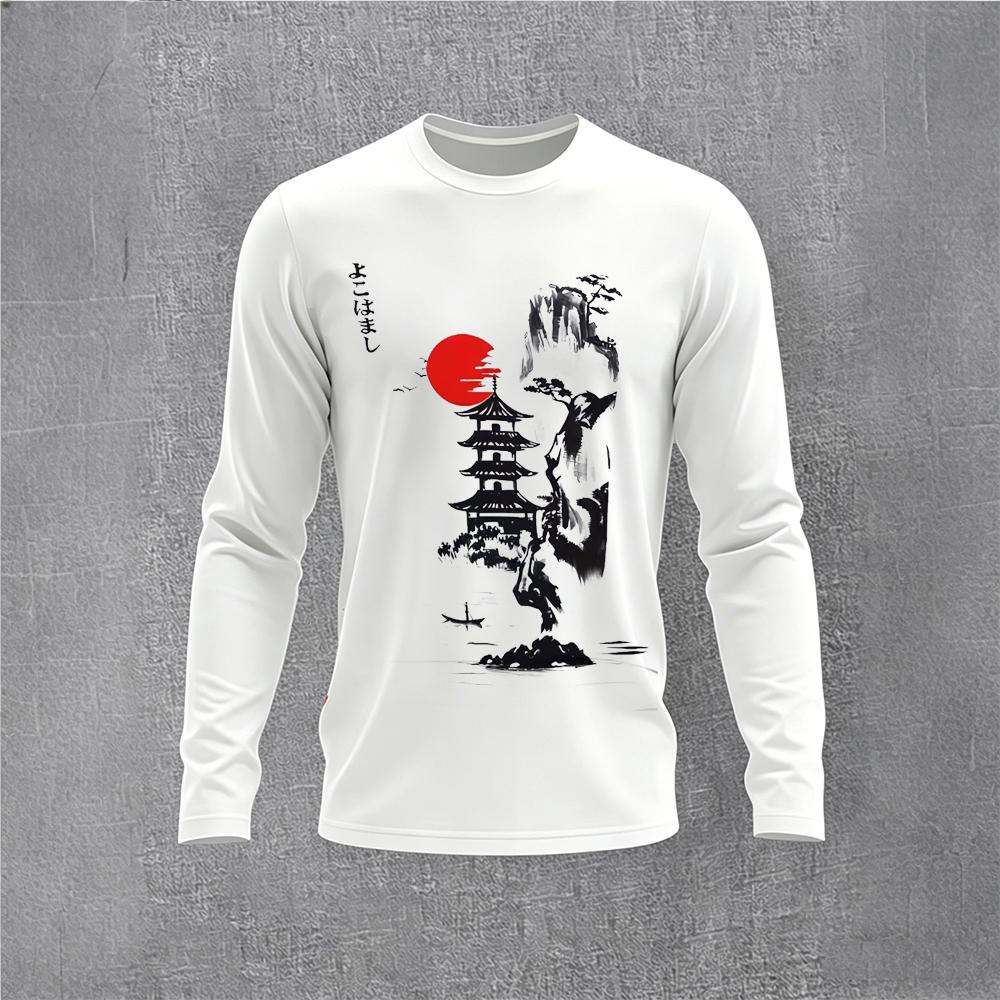 Chinese Style Ink Plum Blossom - مراجعة Base Layer Top وسعره