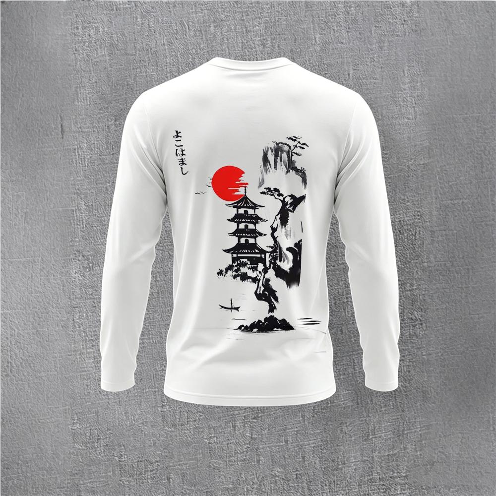 Chinese Style Ink Plum Blossom - مراجعة Base Layer Top وسعره