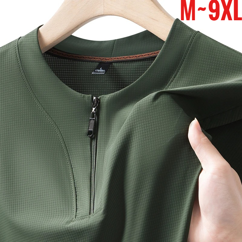 Big Size 9XL Men's Ice Silk He - مراجعة T Shirt Tight Fit وسعره