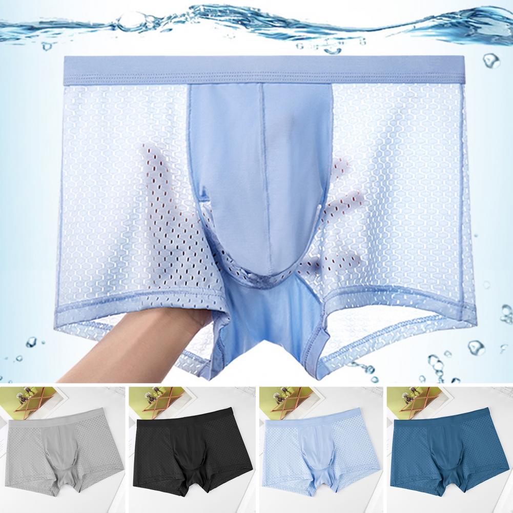 2025 M-3XL Men Boxers Elephant - مراجعة Mesh Sport Boxer وسعره