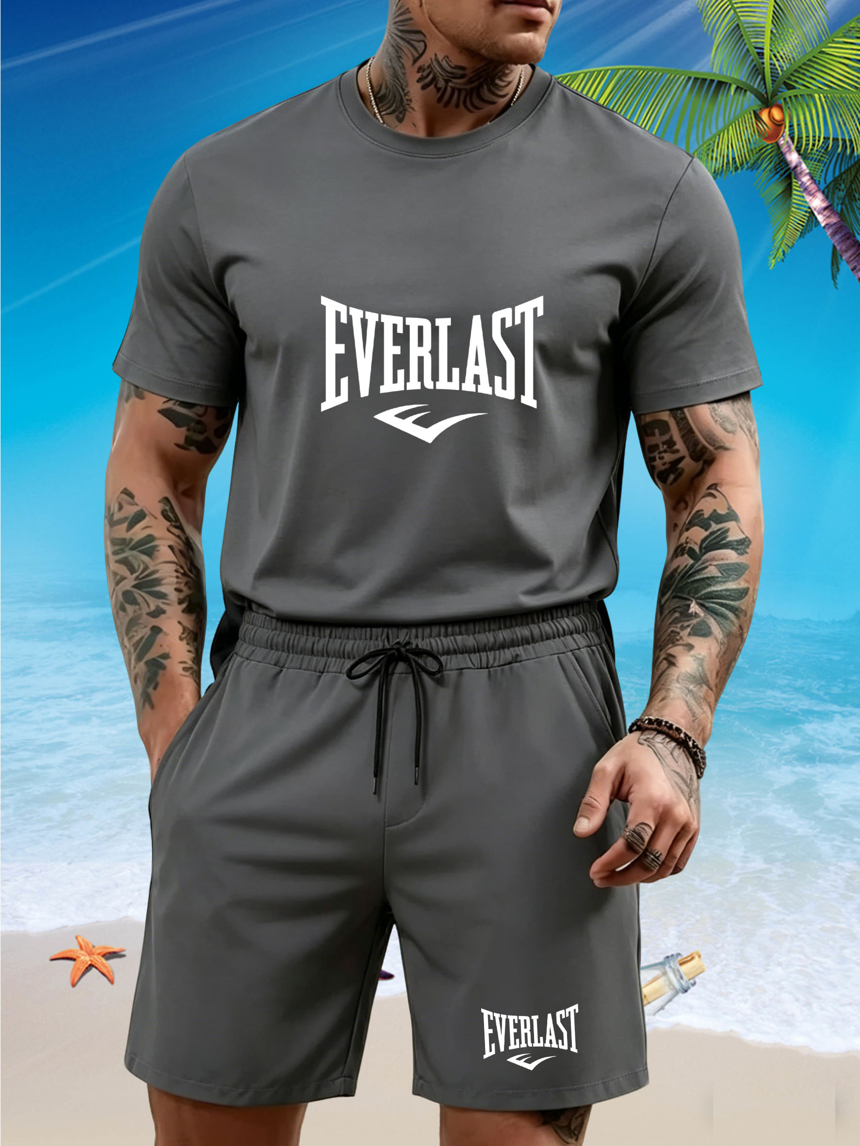 New men's slim fit T-shirt set - مراجعة T Shirt Tight Fit وسعره