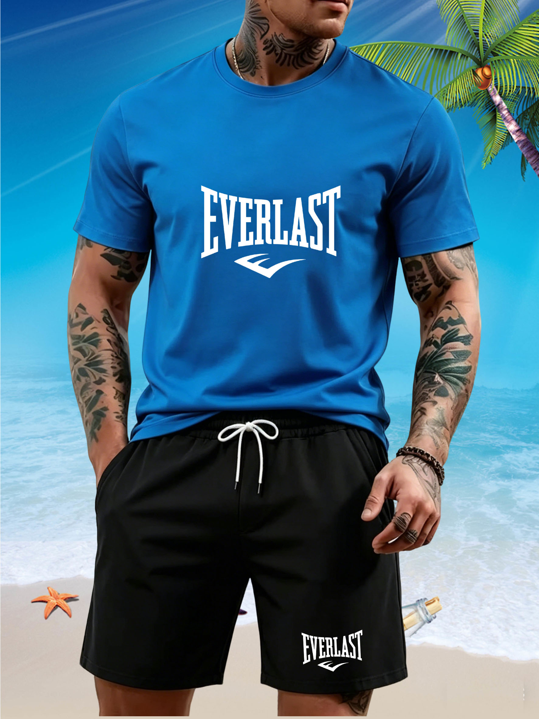 New men's slim fit T-shirt set - مراجعة T Shirt Tight Fit وسعره