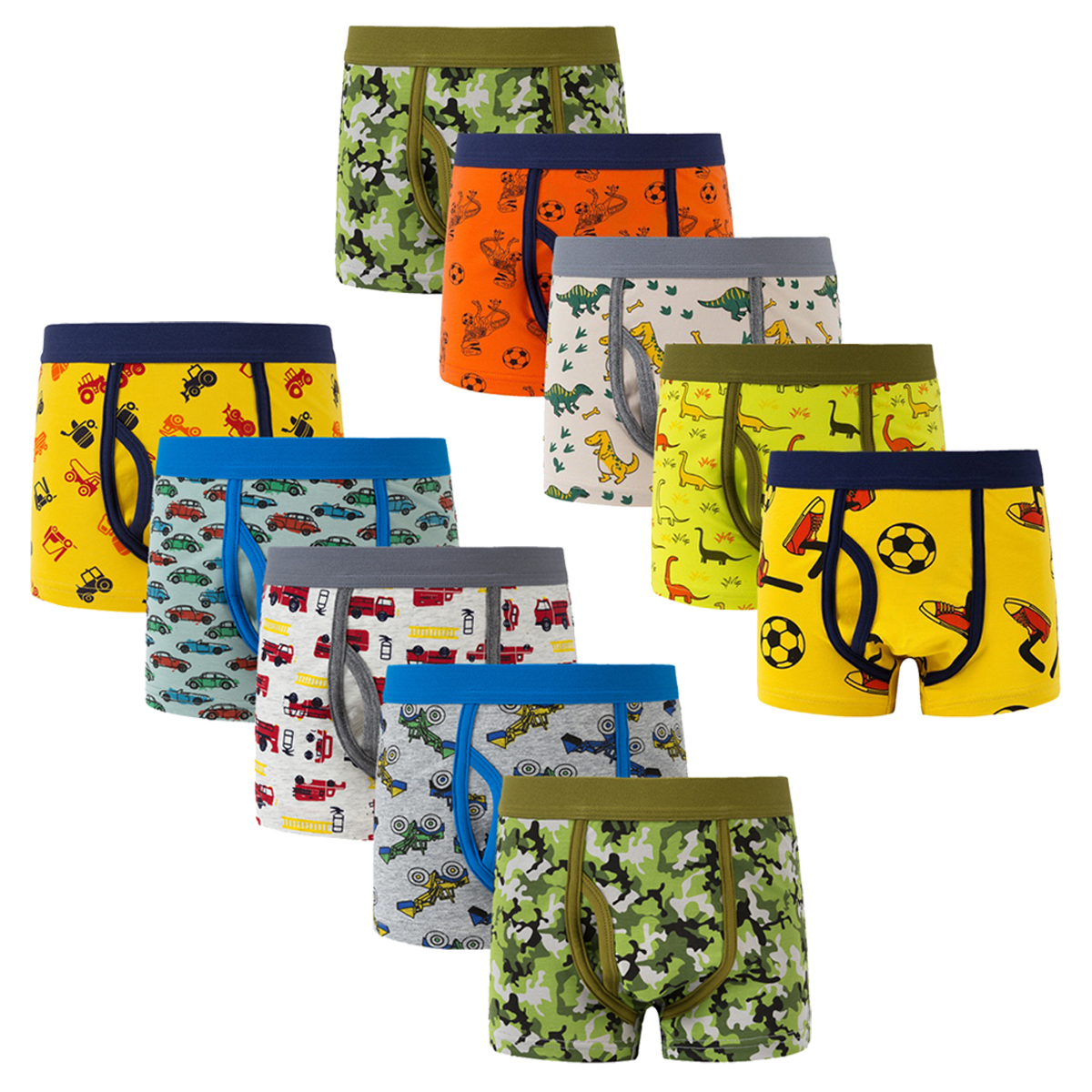 Little Boys' Cotton Boxer Brie - مراجعة Boxer Brief Pack Cotton وسعره