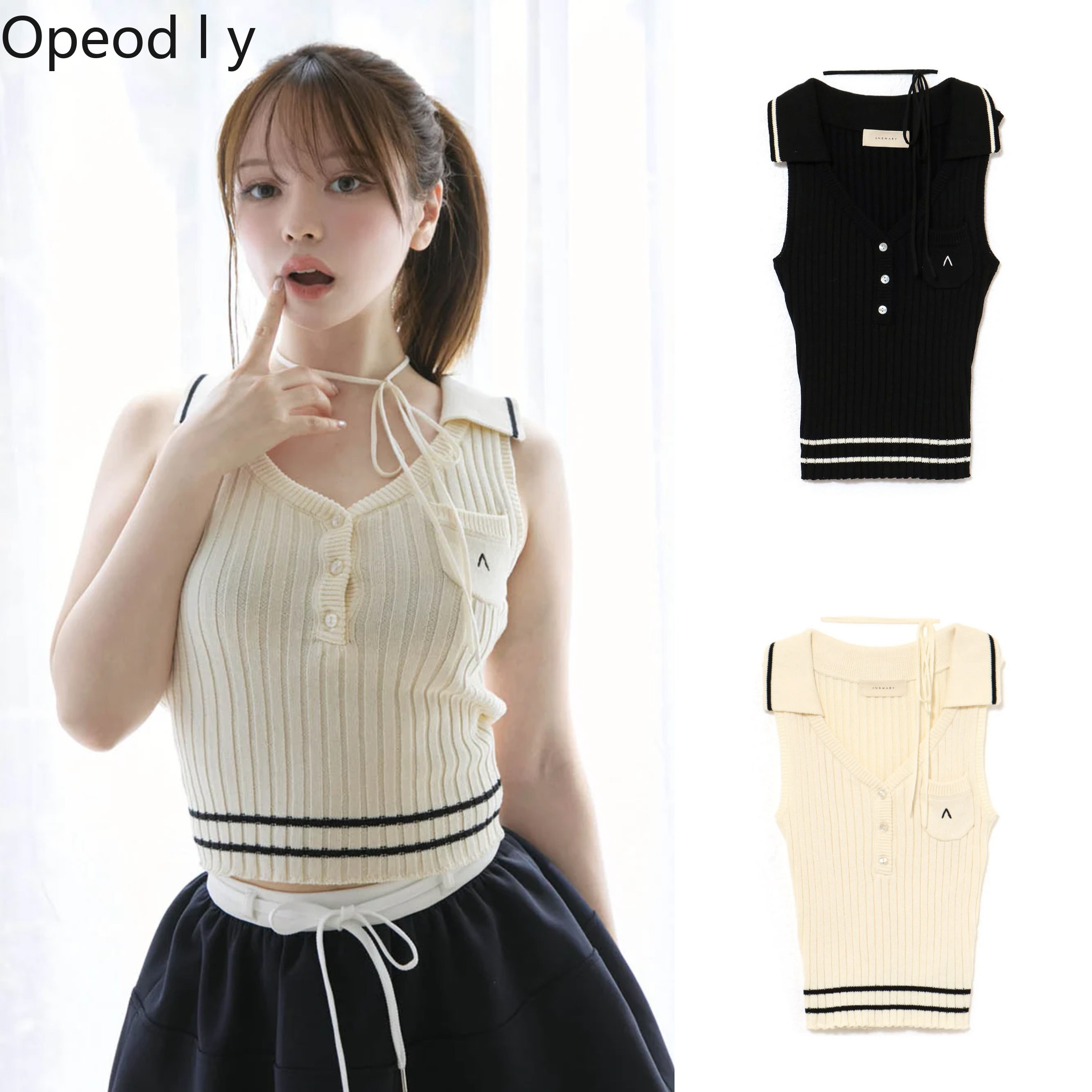 Japanese Sweet Lapel Twist V-n - مراجعة Suspender Tank Top وسعره