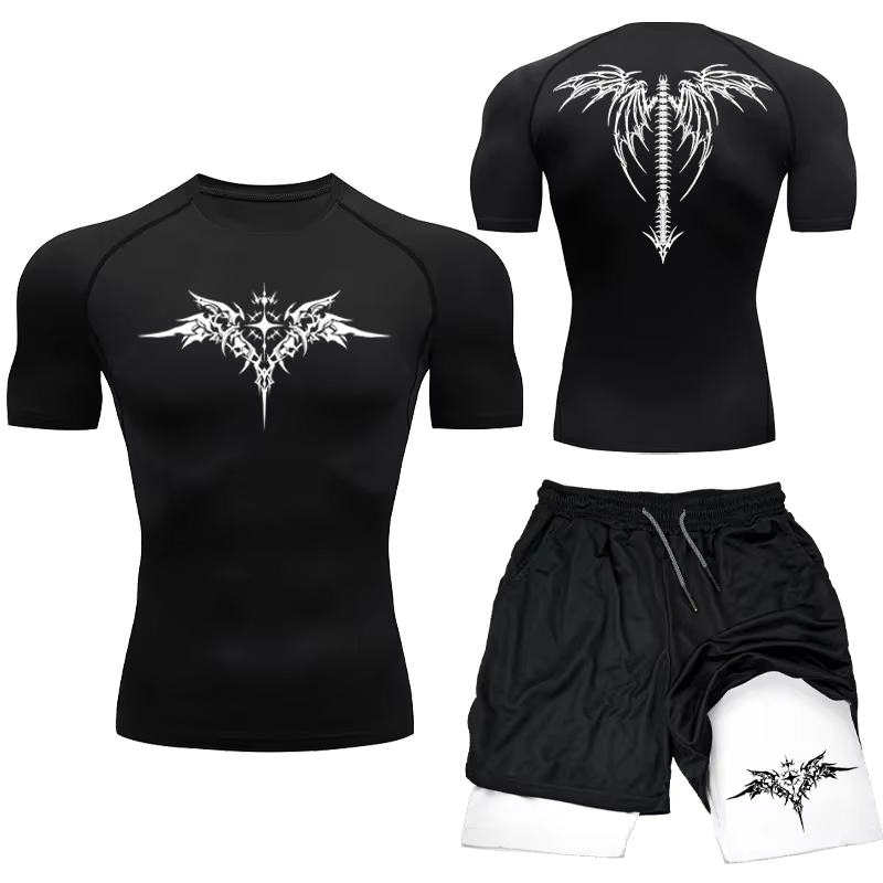 New Men's MMA Compression Athl - مراجعة Compression Shorts Athletes وسعره