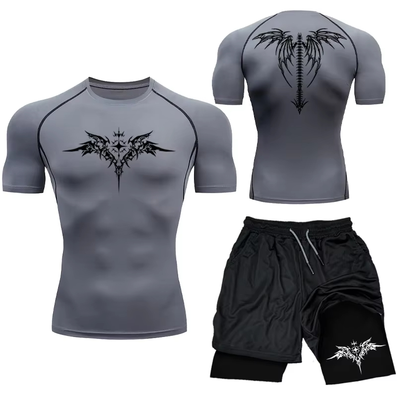 New Men's MMA Compression Athl - مراجعة Compression Shorts Athletes وسعره