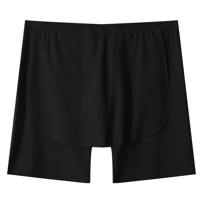Men Underwear Cueca Solid Ice  - مراجعة Long Leg Trunk Men وسعره