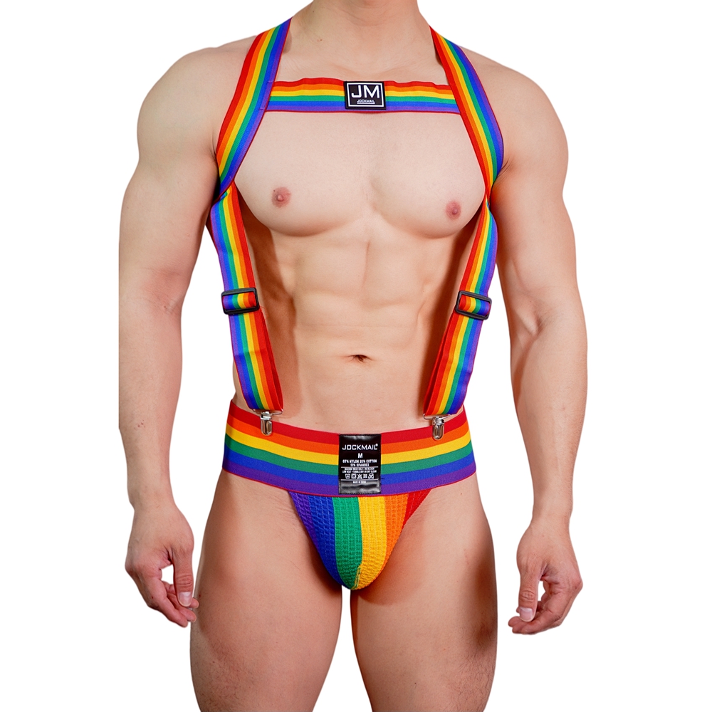 JOCKMAIL Rainbow Body Harness  - مراجعة Jockstrap Athletic وسعره