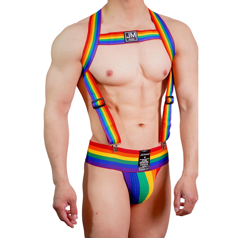 JOCKMAIL Rainbow Body Harness  - مراجعة Jockstrap Athletic وسعره