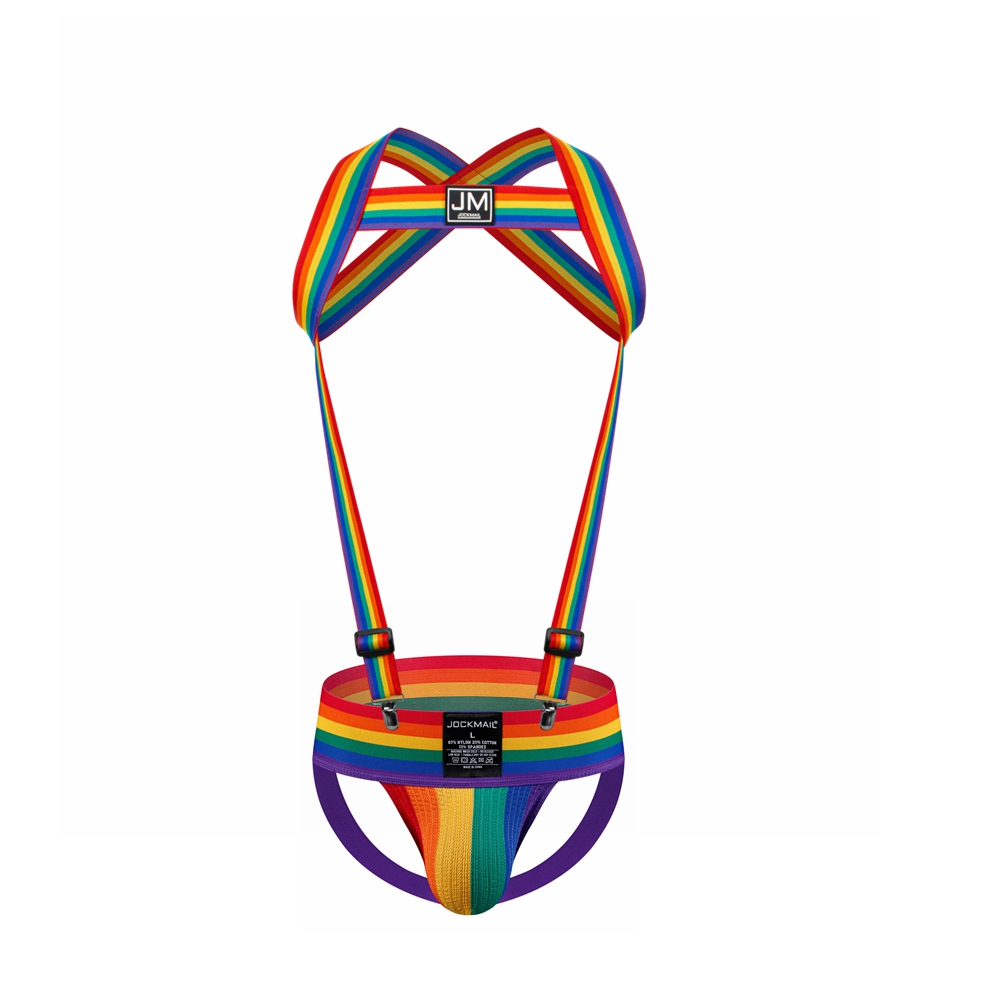 JOCKMAIL Rainbow Body Harness  - مراجعة Jockstrap Athletic وسعره