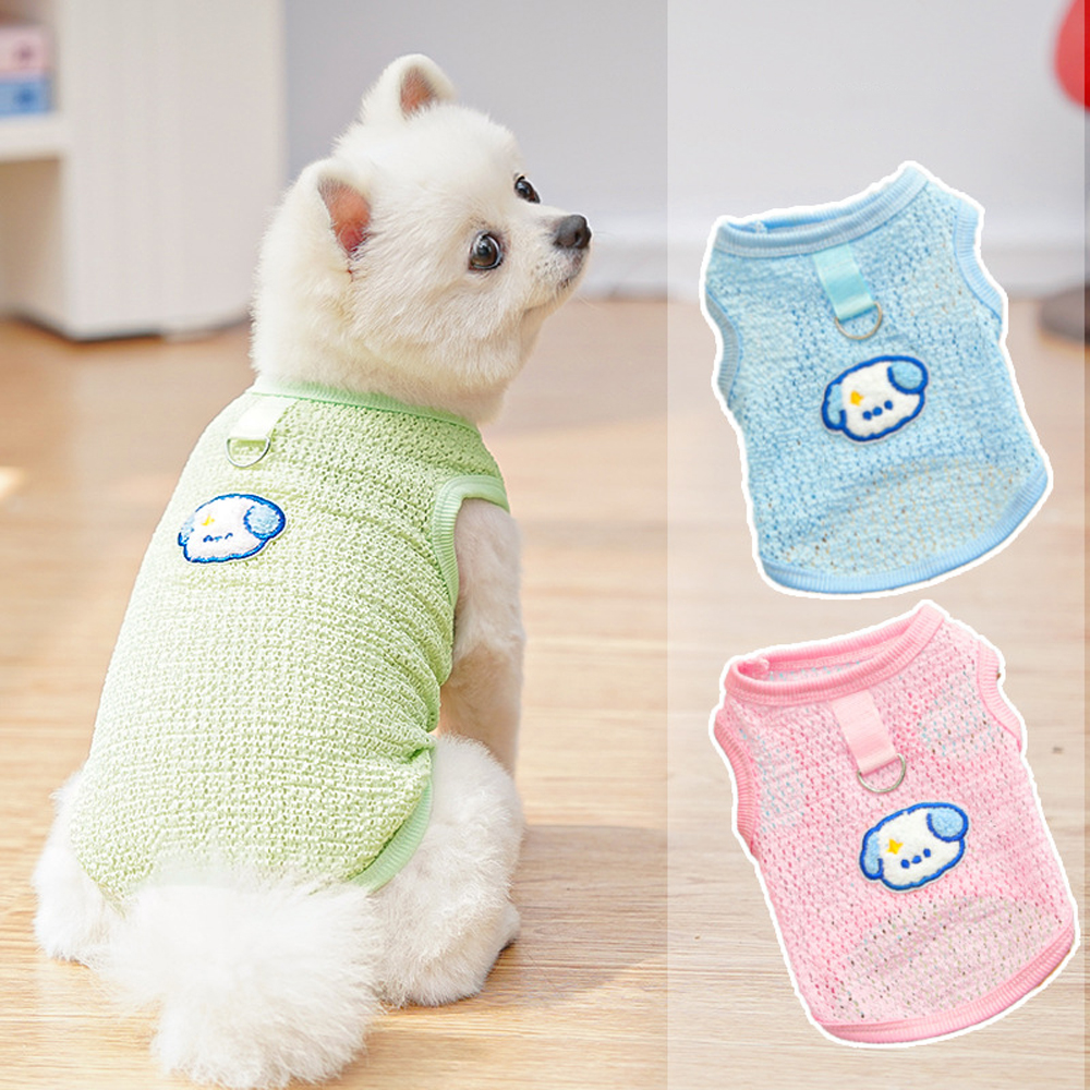Cute Dog Cooling Vest Solid Br - مراجعة Sleeveless Undershirt وسعره