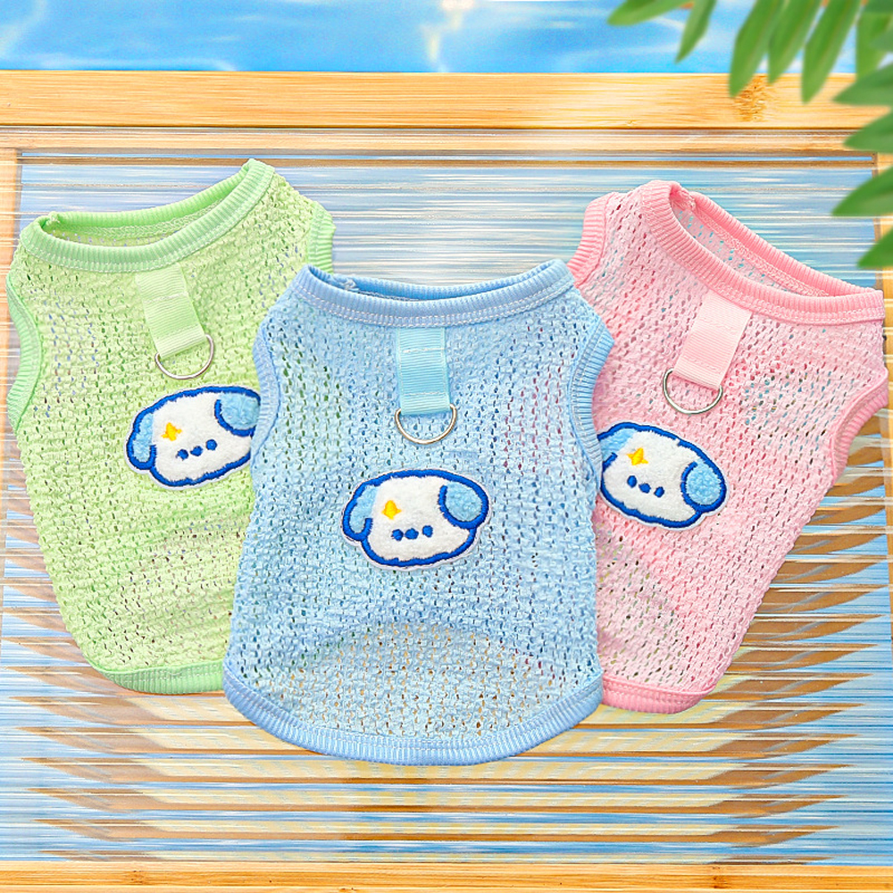 Cute Dog Cooling Vest Solid Br - مراجعة Sleeveless Undershirt وسعره