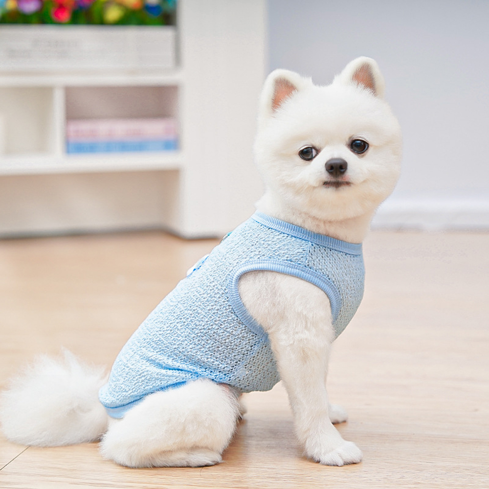 Cute Dog Cooling Vest Solid Br - مراجعة Sleeveless Undershirt وسعره