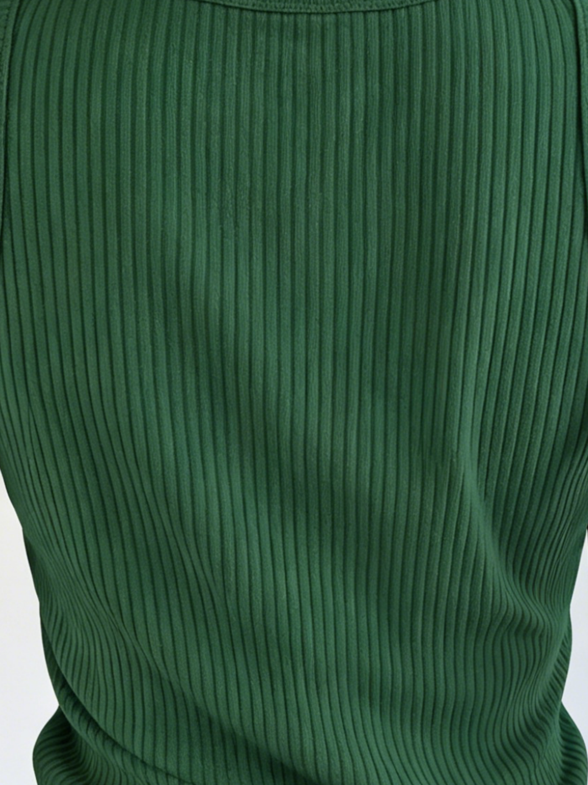 Plus Size Women Green Ribbed K - مراجعة Tank Top Ribbed وسعره