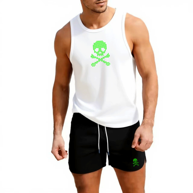 Fitness loose men tank top  sl - مراجعة Sleeveless Undershirt وسعره