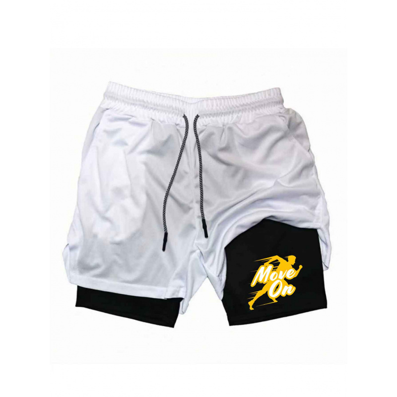 Summer Breathable Two-in-one D - مراجعة Compression Shorts Athletes وسعره