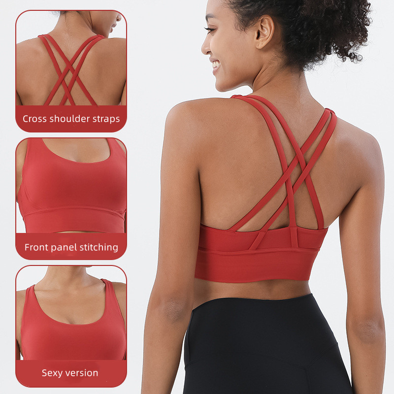 New Cross Back Nylon Yoga Top  - مراجعة Quick Dry Underwear وسعره
